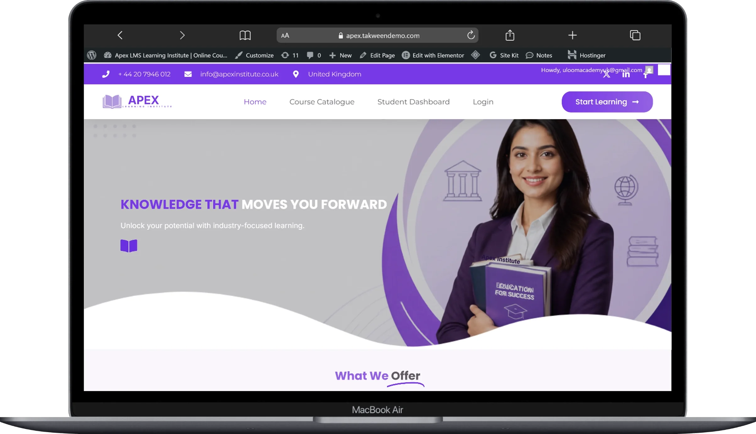 Apex Learning Institute screenshot