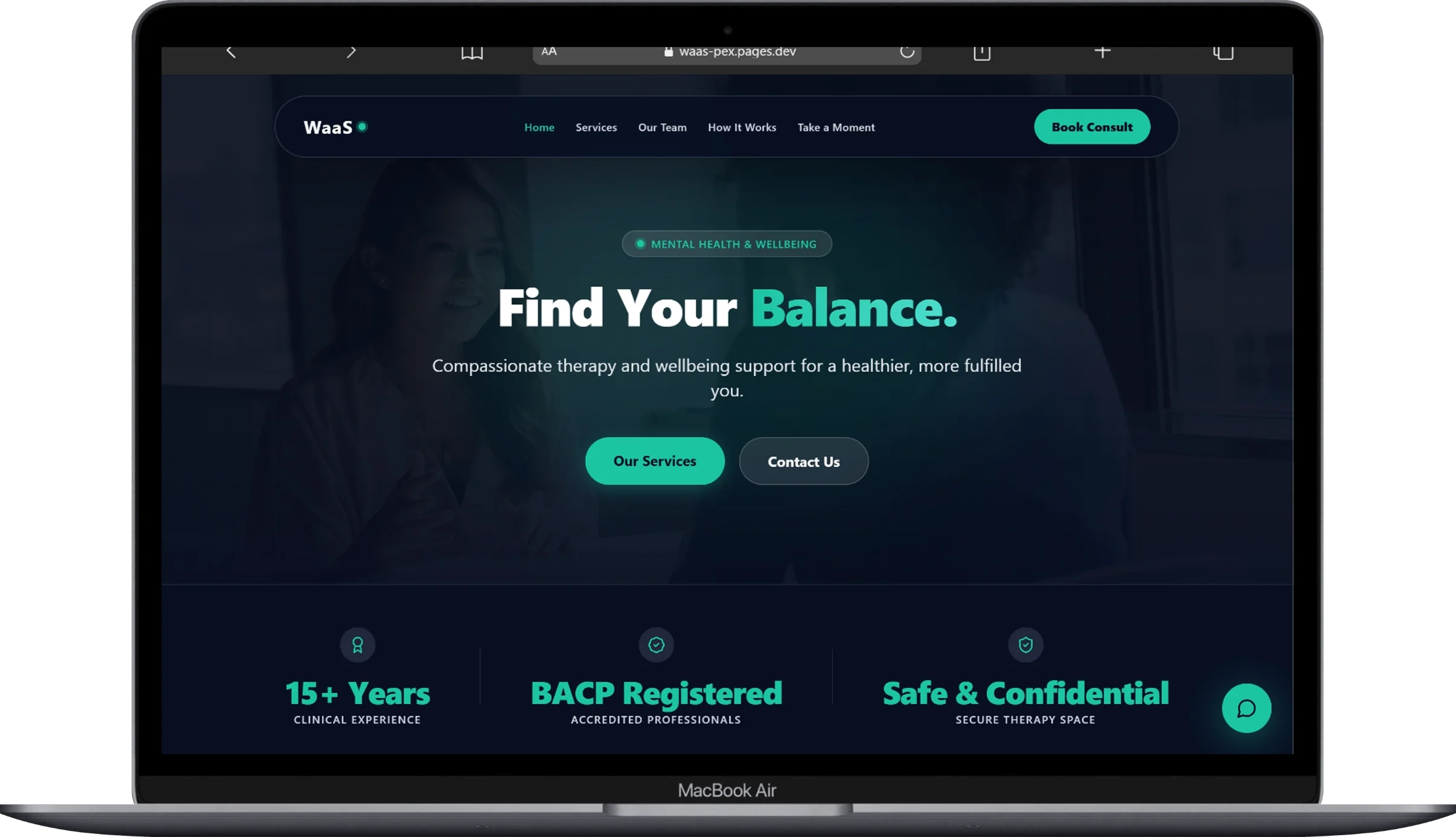 WaaS wellbeing as a service platform screenshot